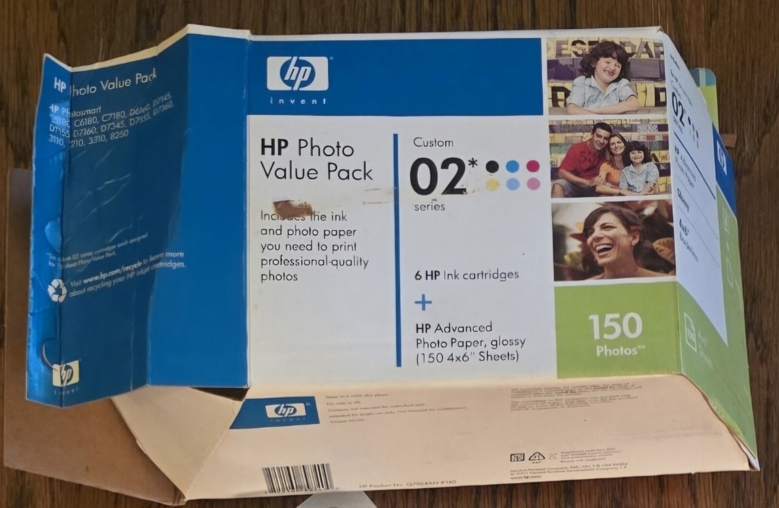 HP Photo Value Pack 02 series 6 Ink cartridges Advanced Photo paper INK EXPIRED