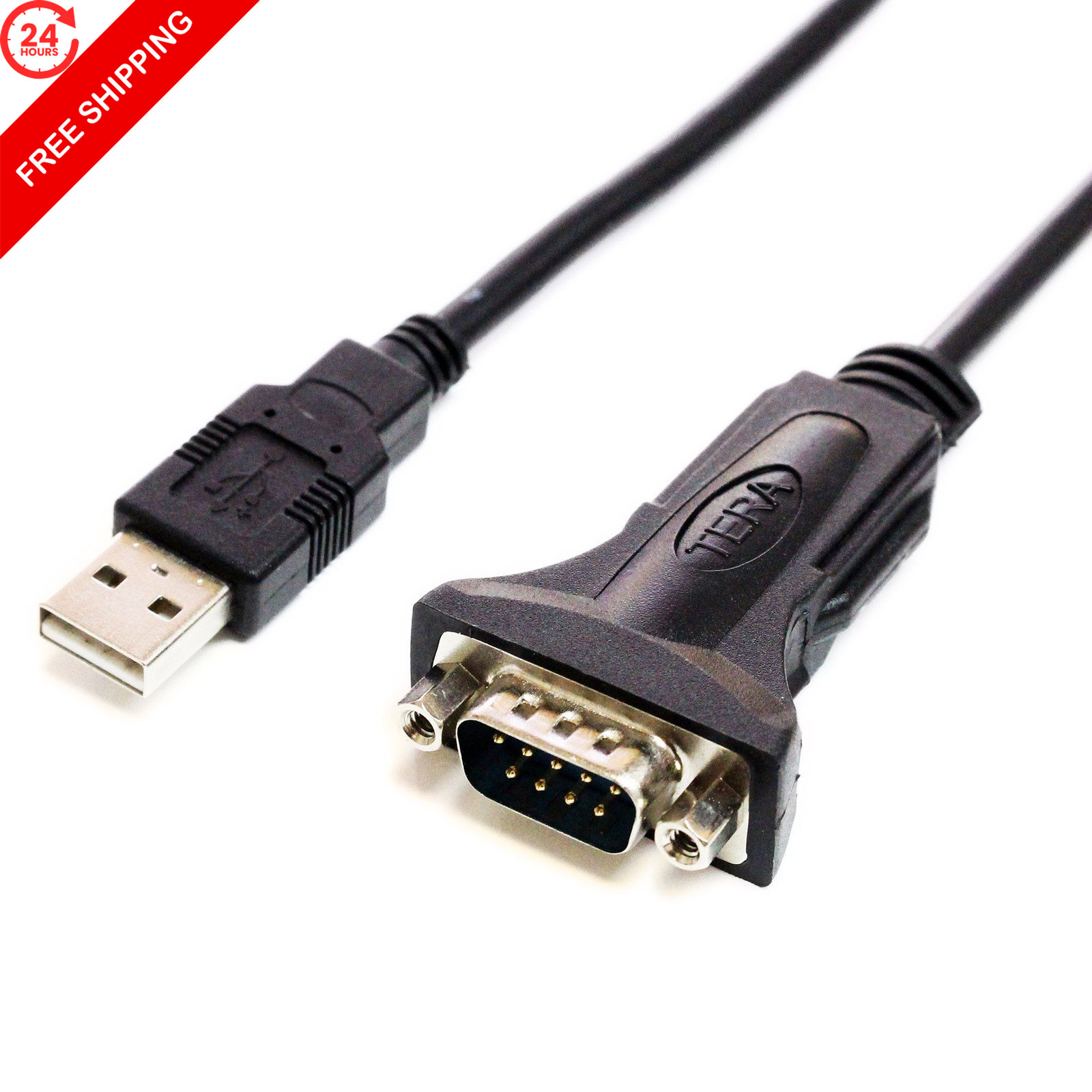 Tera Grand - Premium USB 2.0 to RS232 Serial DB9 Adapter 3 ft, Not Available
