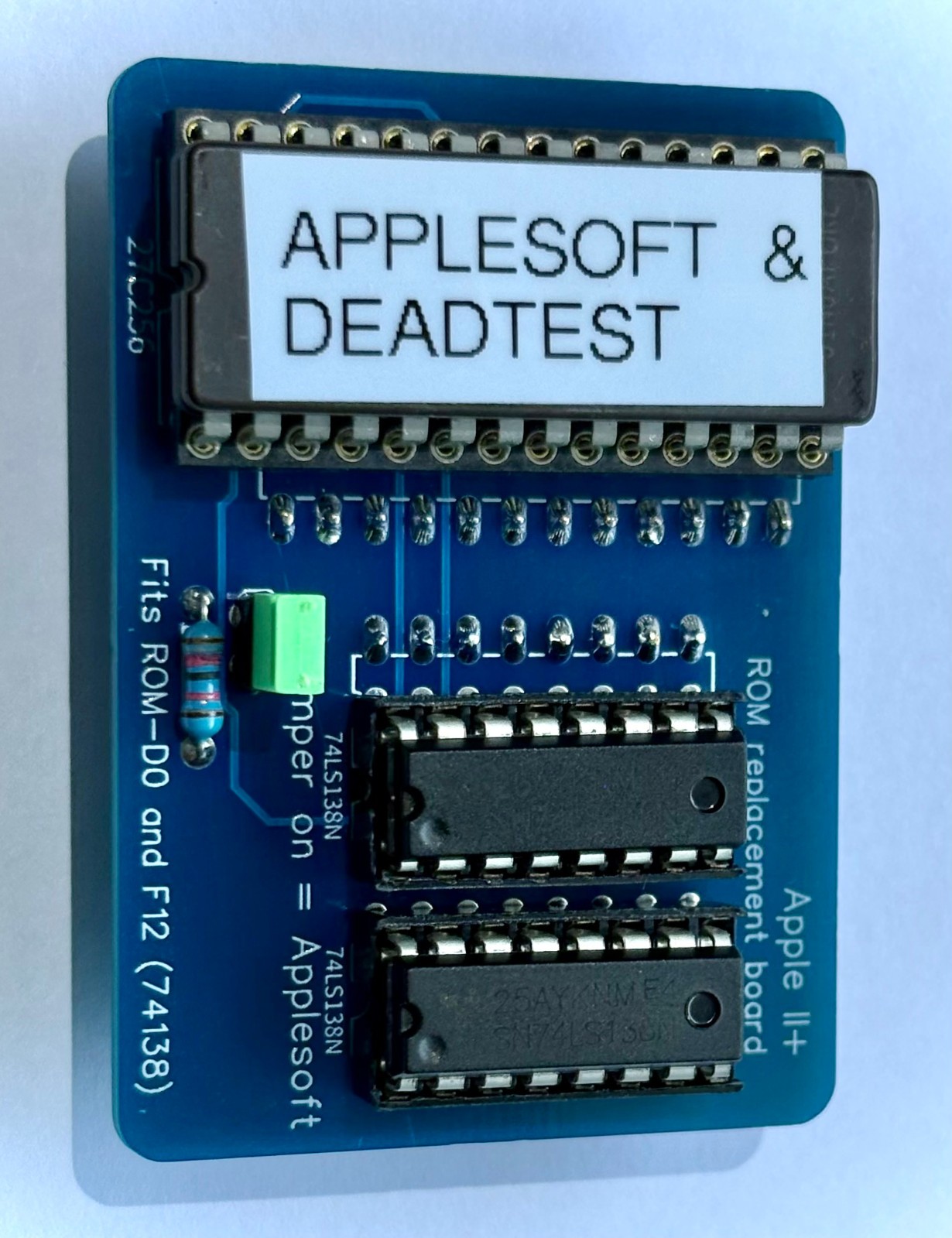 ROM Apple II ROM, II+, II plus, Euro+, ROMs DO,D8,E0,E8,F0,F8 and DEADTEST