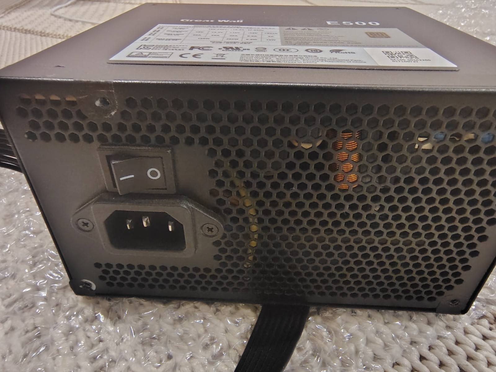 Great Wall E500 80 Plus Gold 500W Semi Modular Switching Power Supply