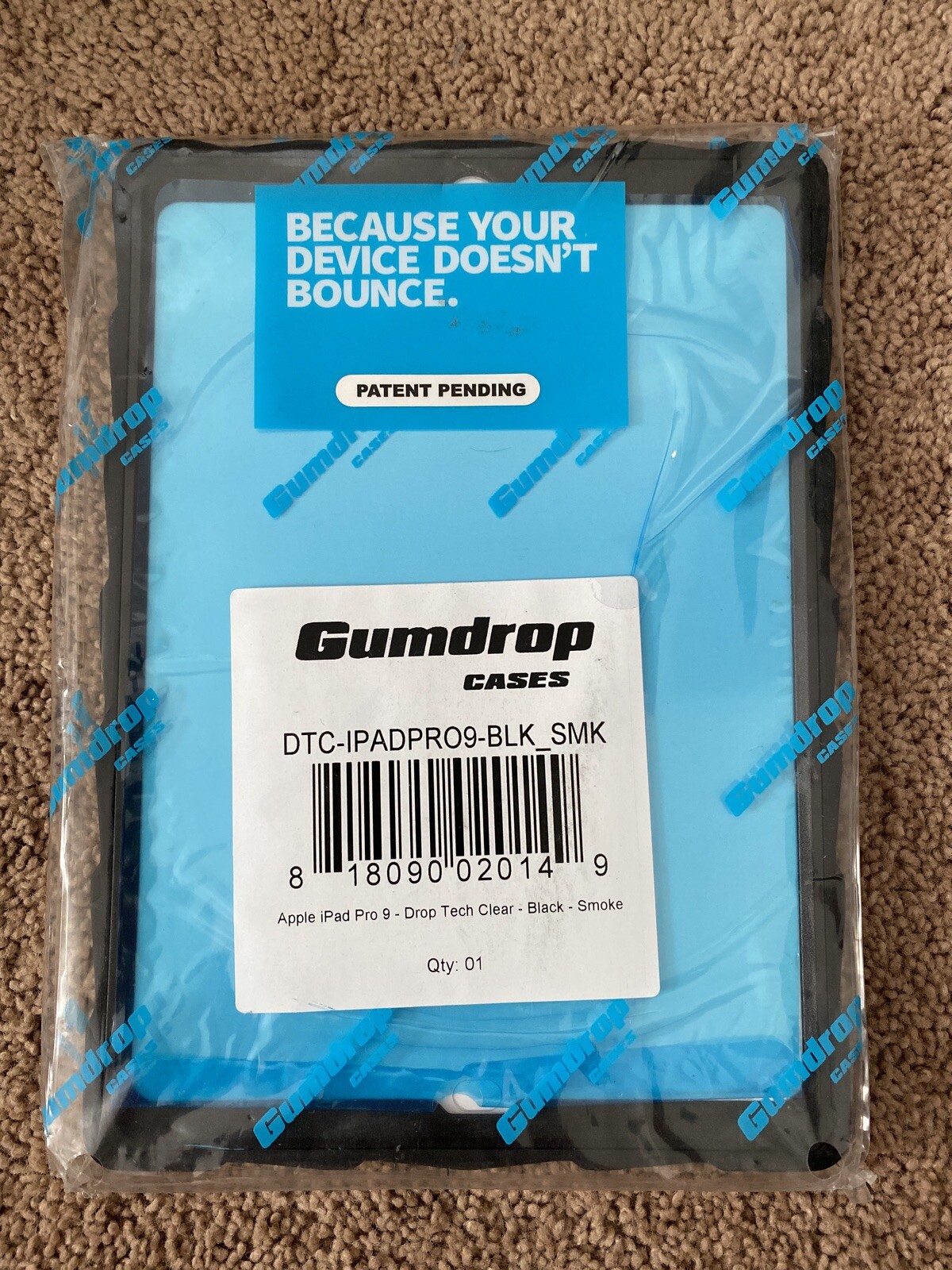 GUMDROP CASES FT-IPADPRO9-BLK_SMK APPLE IPAD PRO 9 UNIVERSAL CASE