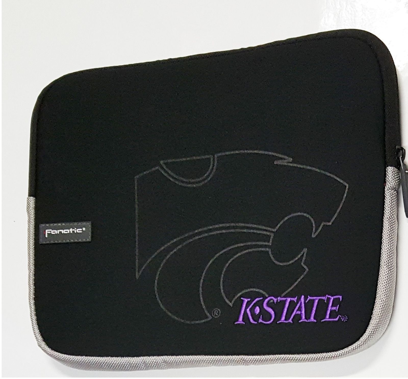 Kansas State Imprinted NetBook Tablet Sleeve Bag Fits 9" - 11" 2Pocket Ghosting
