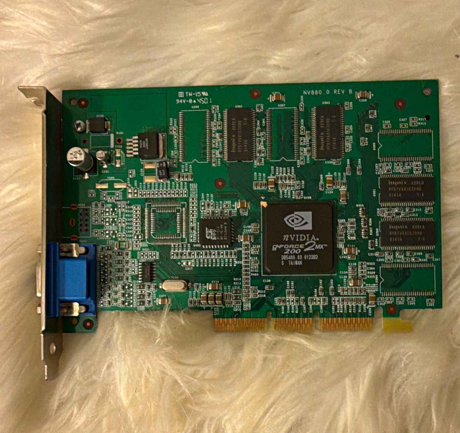 NVIDIA GeForce2 MX 200 AGP Graphics Card VGA Multiple Monitor Support