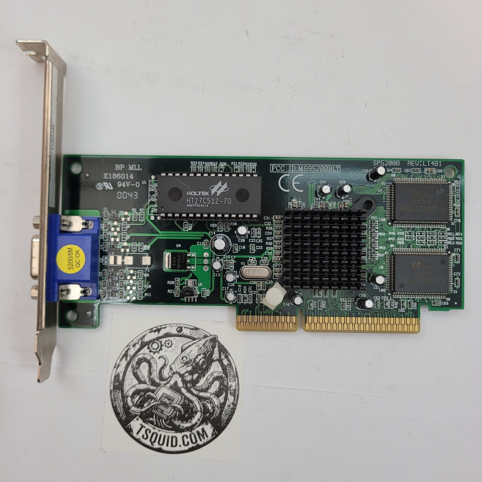 NVIDIA e-TNT2 Vanta LT AGP 8MB Graphics Card SP5200B REV:LT4B1 VGA