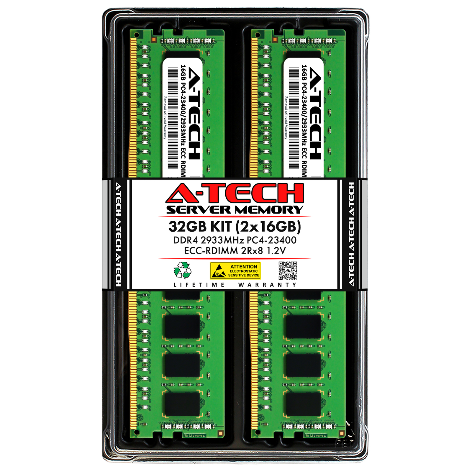 32GB 2x 16GB PC4-2933 RDIMM ASRock Rack SP2C621D32LM3 SPC621D8-2L2T Memory RAM