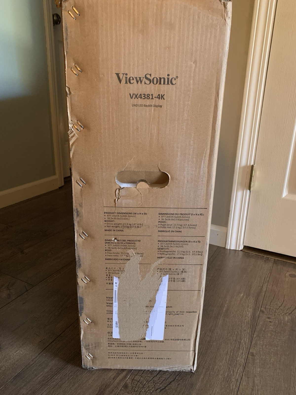 New View Sonic VX4381-4K /43” Backlit UHD LED Display