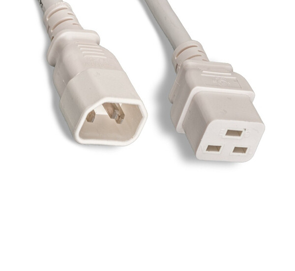 8Ft WHT Power Cord for HP HPE FlexNetwork HSR6800 PSU JG335A JumperCord PDU UPS