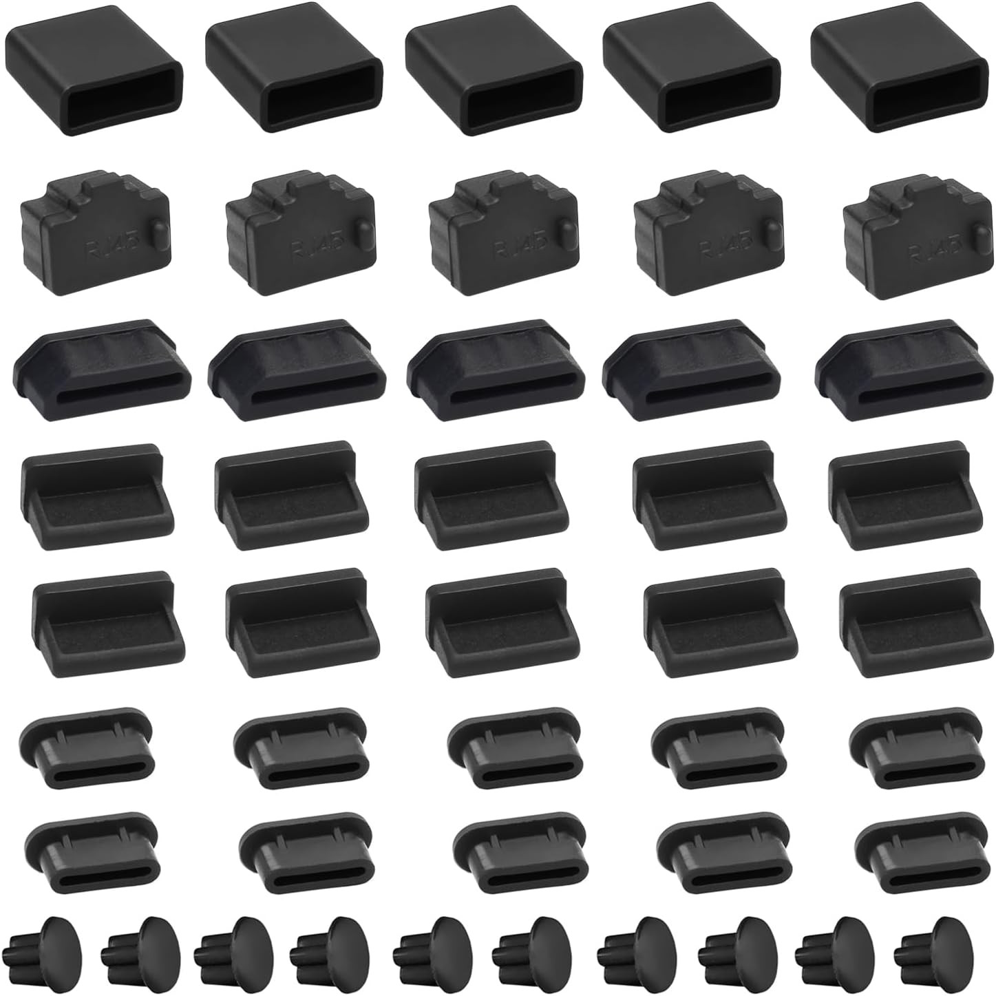 USB Port Cover Silicone USB Port Protection Caps Dust Plug for USB C, 3.5Mm