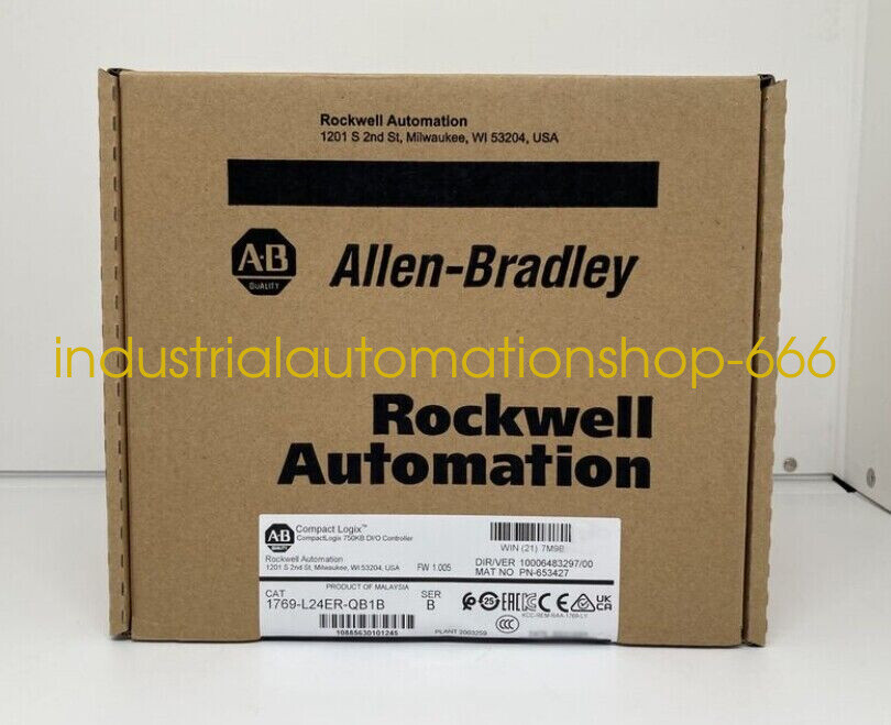1PC NEW 1769-L24ER-QB1B 750KB DI/O Controller Via DHL or FedEX