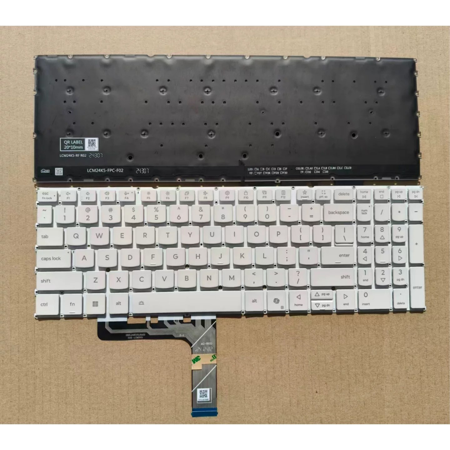 New Internal US Backlit Keyboard white For Yoga 7 2-in-1 16AKP10 83JU Laptop