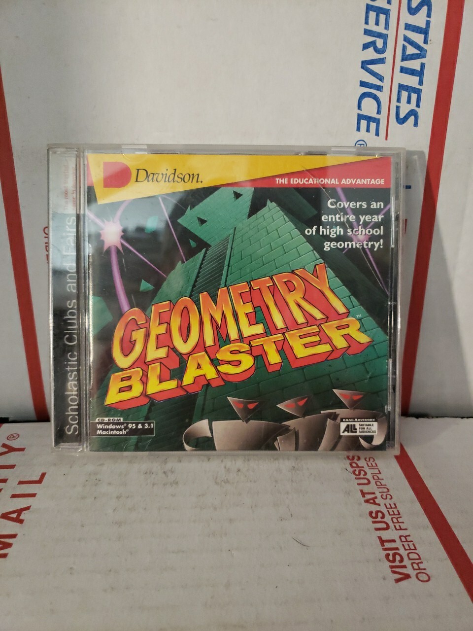 Davidson Geometry Blaster The Educational Advantage Windows & Mac Sealed ~ #177