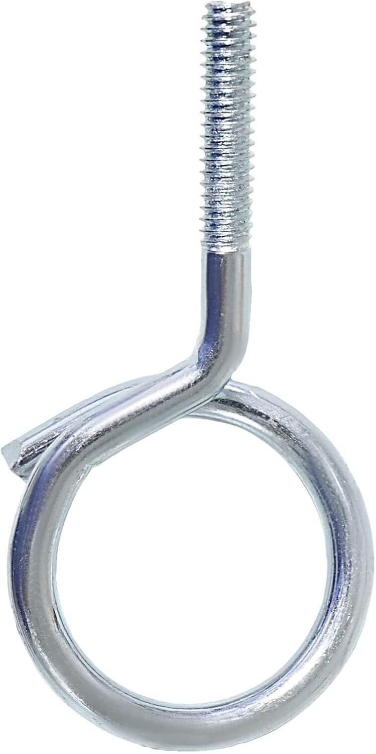 NIDAYE 1/4"-20 Machine Threaded Bridle Rings, 1-1/4" Diameter Heavy Duty Cabl...