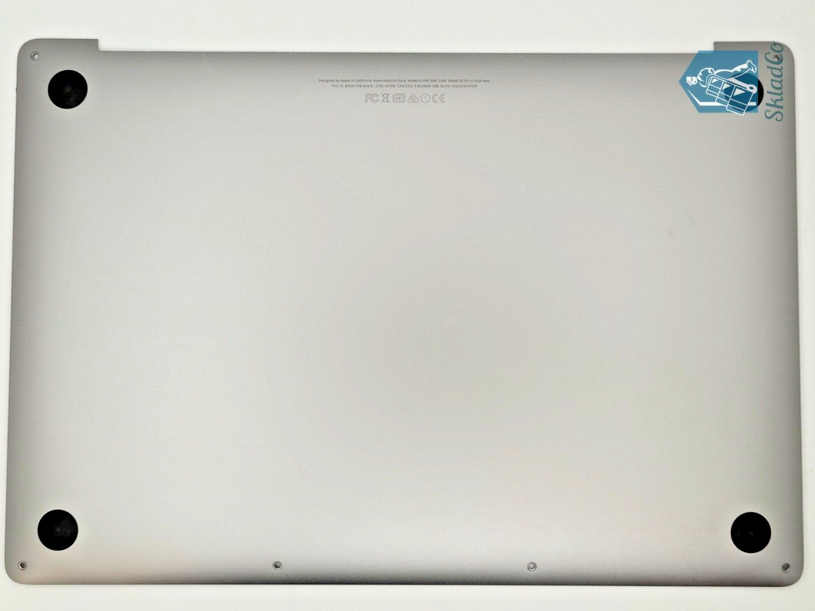 ORIGINAL MacBook Pro A1708 2016 2017 13" Space Gray Bottom Case Cover C + Screws