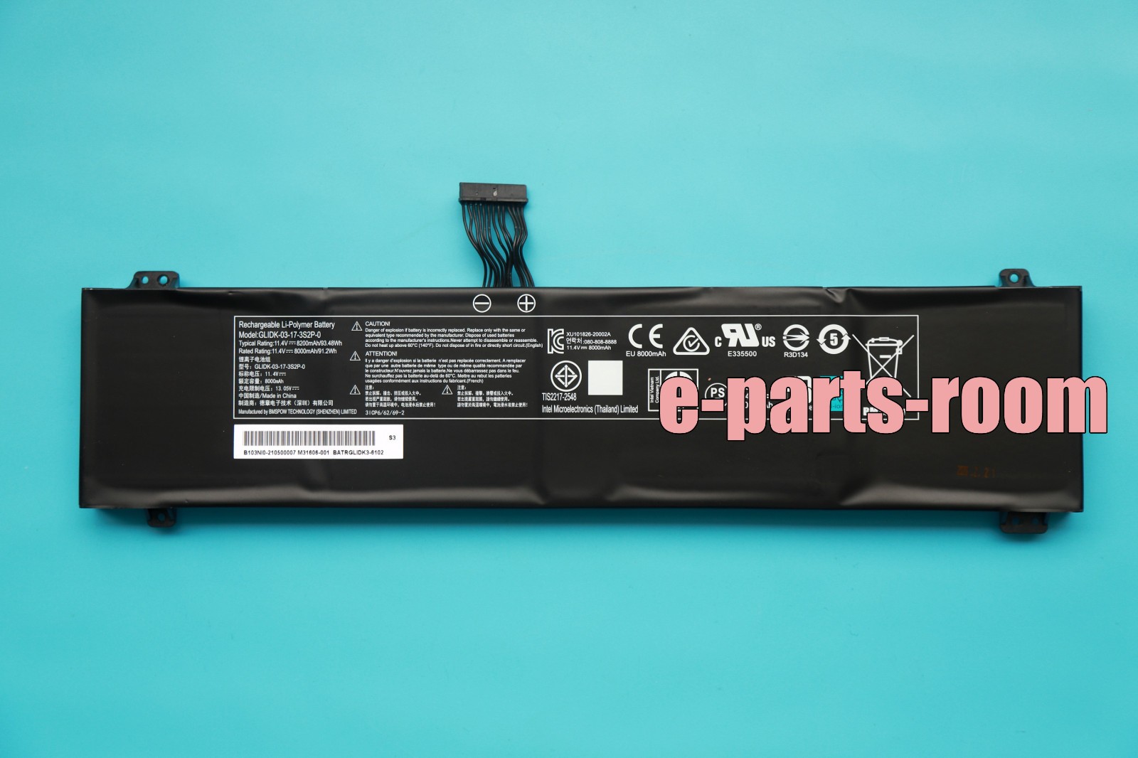 New Genuine GLIDK-03-17-3S2P-0 OEM Battery for inter NUC X15 KC57 QC7 QC71 KC7