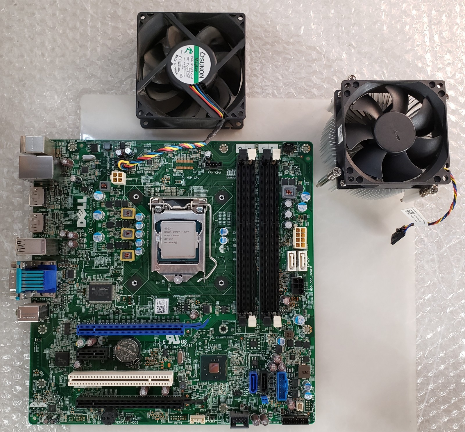 Dell Optiplex 9020 0N4YC8 Motherboard Intel Core i7-4790 w/ Heat Sink + Fan
