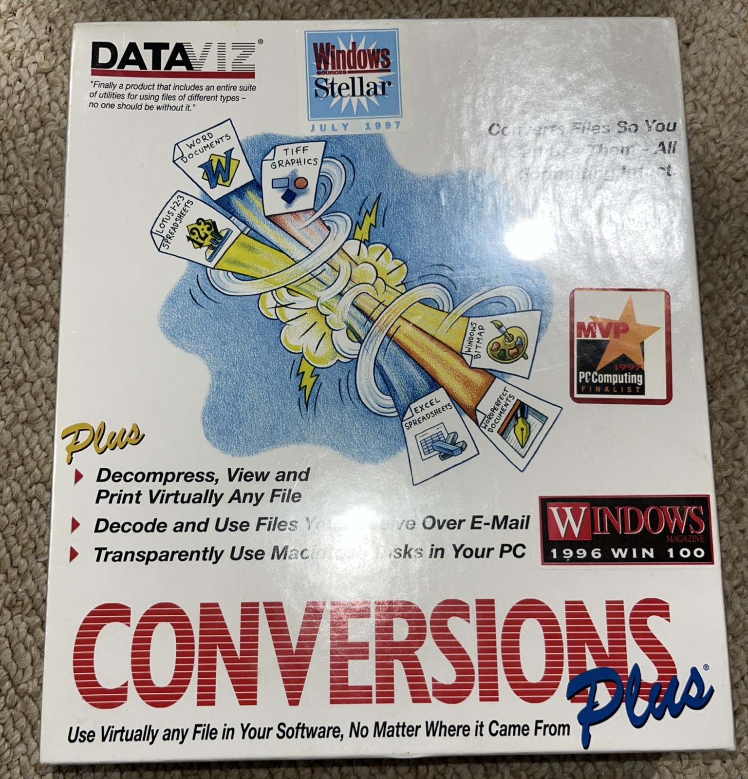 VTG NOS DataViz Conversions Plus Software for Windows New Sealed Converts Files