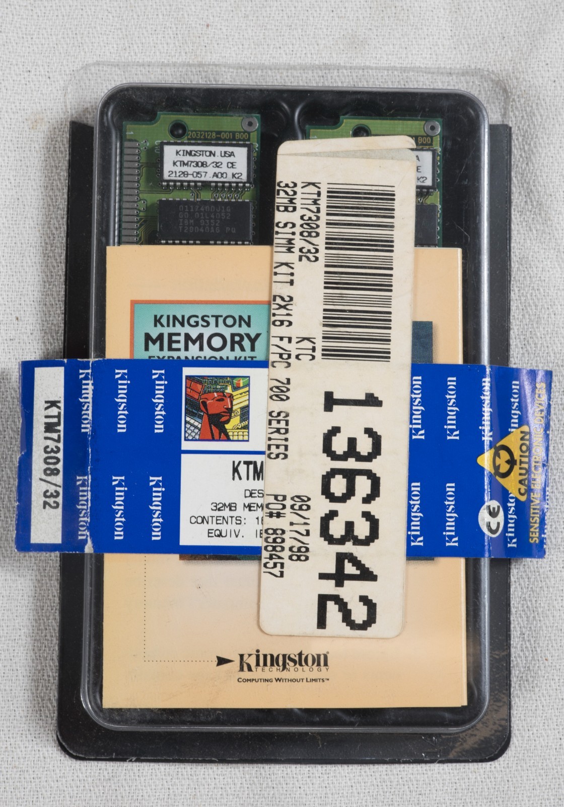 Kingston KTM7308/32 16MB x 2 RAM  parity memory SIMM 2x36 tested IBM PC 700