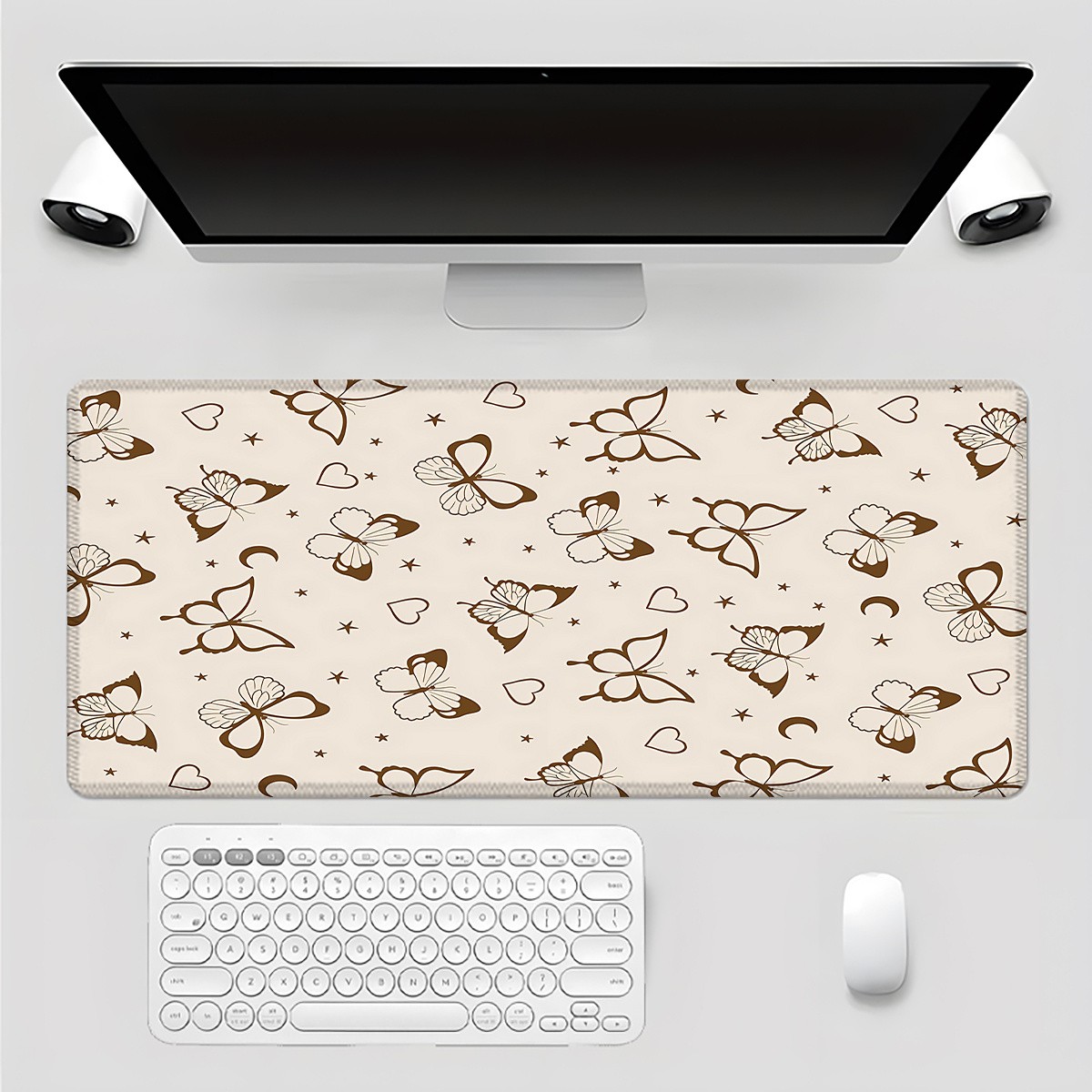 1pc Non-Slip Gaming & Office Mouse Pad with Wrist Rest - Wrist, Wrist for Comp