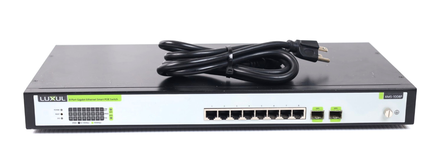 Luxul XMS-1008P Gigabit PoE Switch L2/ L3 Managed w245