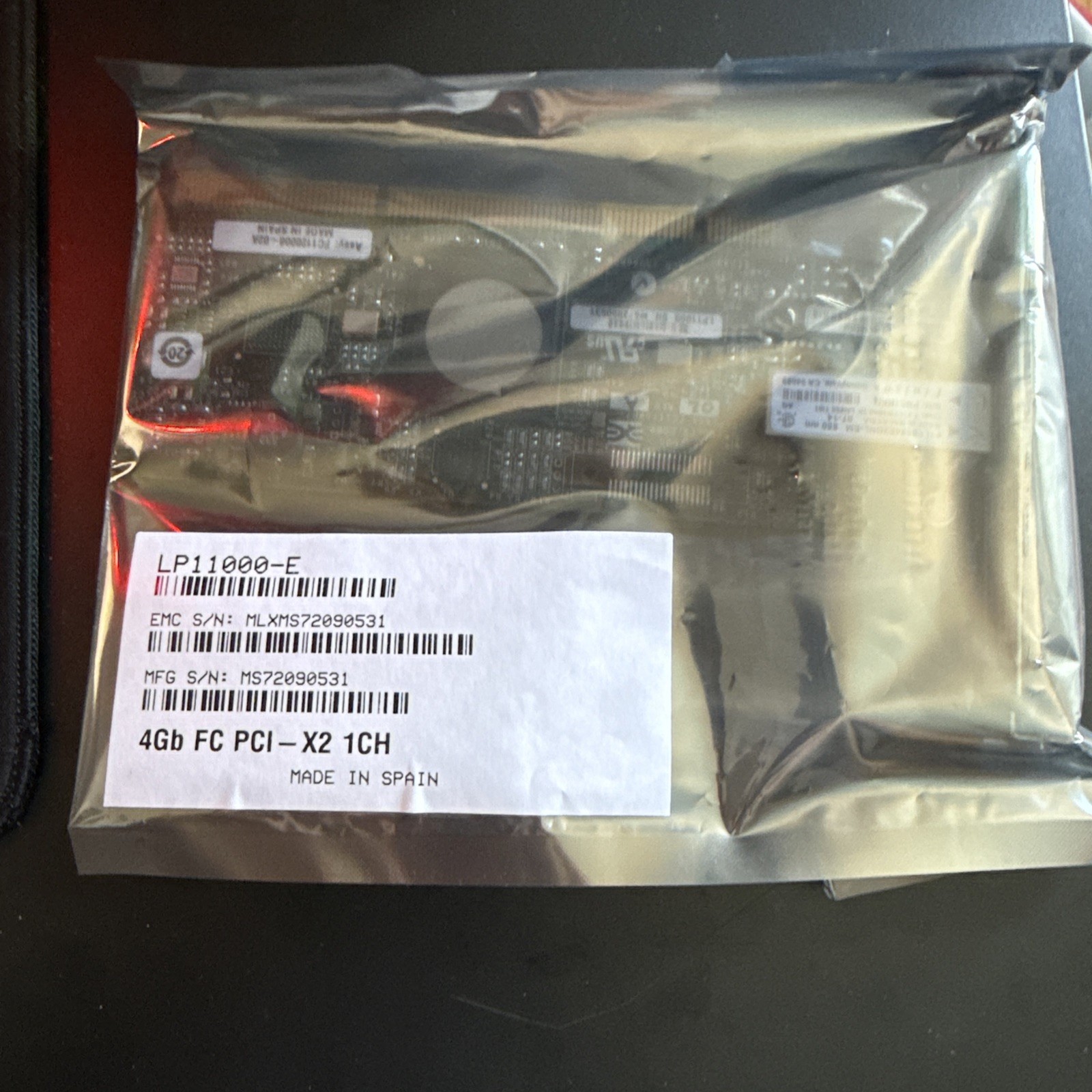 AMULEX LP11002-E 4 Gbps FC Dual-Port PCI-X HBA CARD