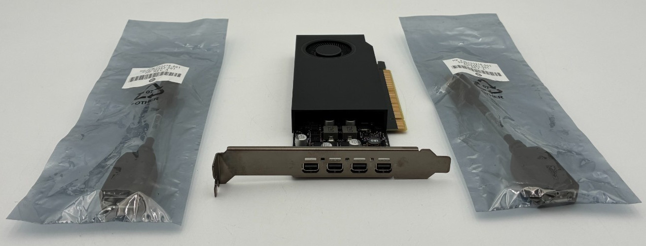 Lenovo NVIDIA RTX A400 4GB mini-DP x4 GDDR6 Graphics Card  - Long Bracket