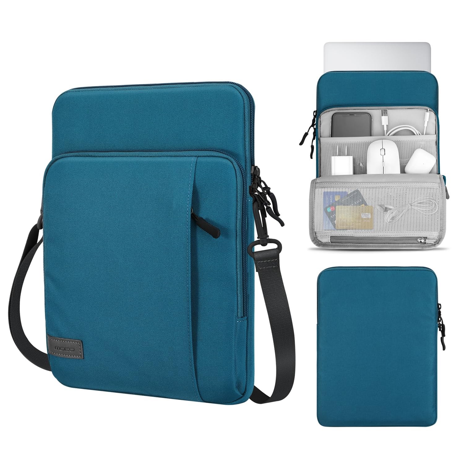 MoKo 13.3-14 Inch Laptop Sleeve Bag, Notebook Inch, Peacock Blue