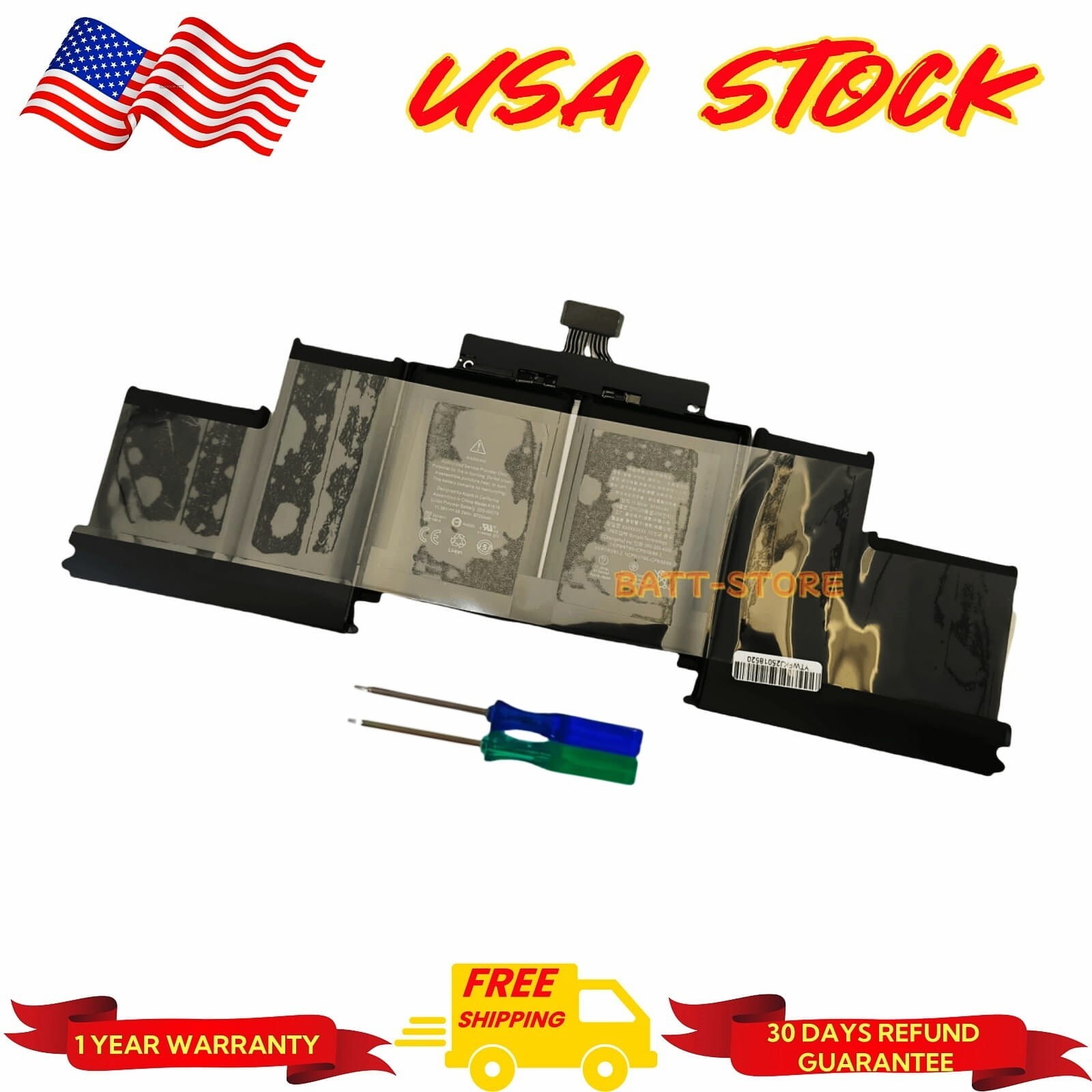 ORIGINAL 99.5Wh A1618 Battery for MacBook Pro 15” Retina A1398 Mid 2015 New