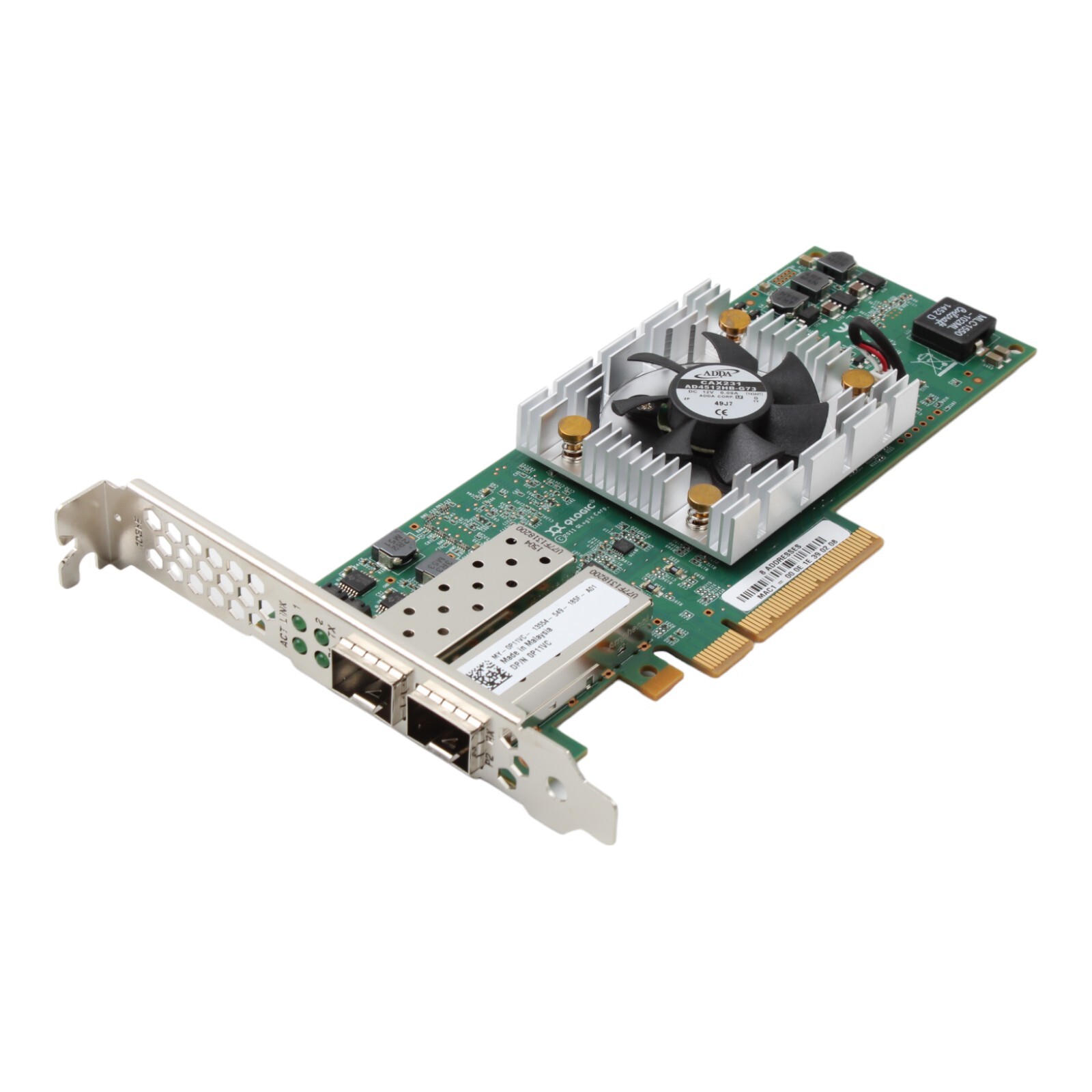 QLogic Dell QLE8262 0P11VC 10GbE Dual Port SFP+ Full Profile Network Adapter