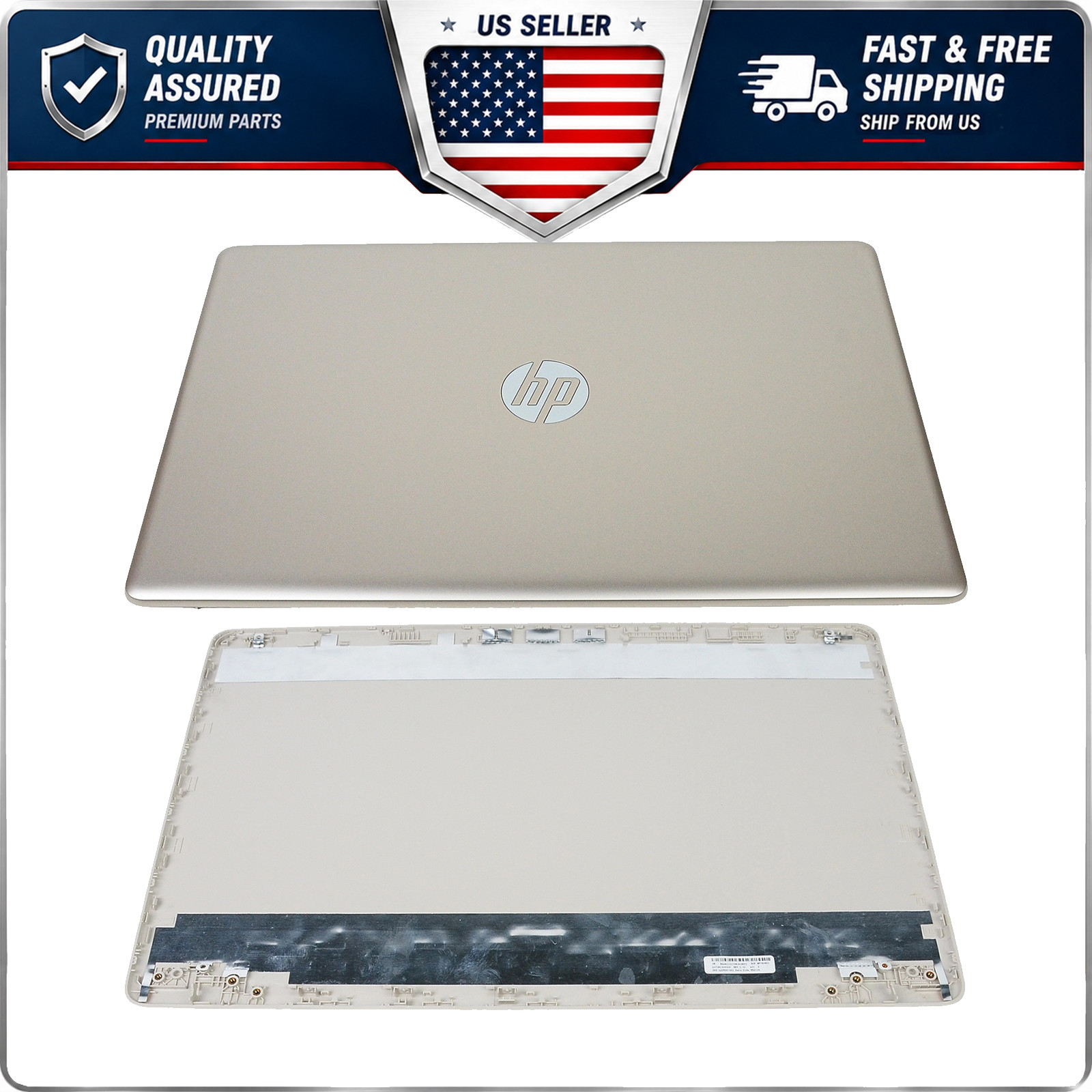 NEW Gold LCD Back Cover Rear Lid for HP Pavilion 17-BY 17-CA 17T-BY L22500-001