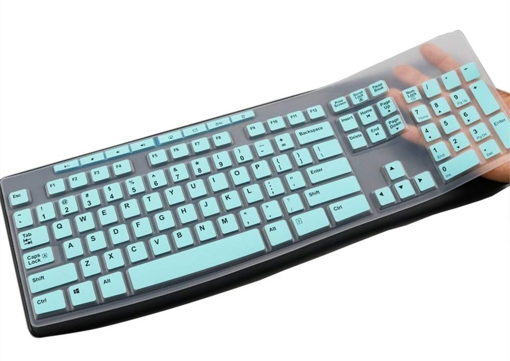 Ultra Thin Silicone Keyboard Cover for Logitech K200 K260 K270 MK270 Skin