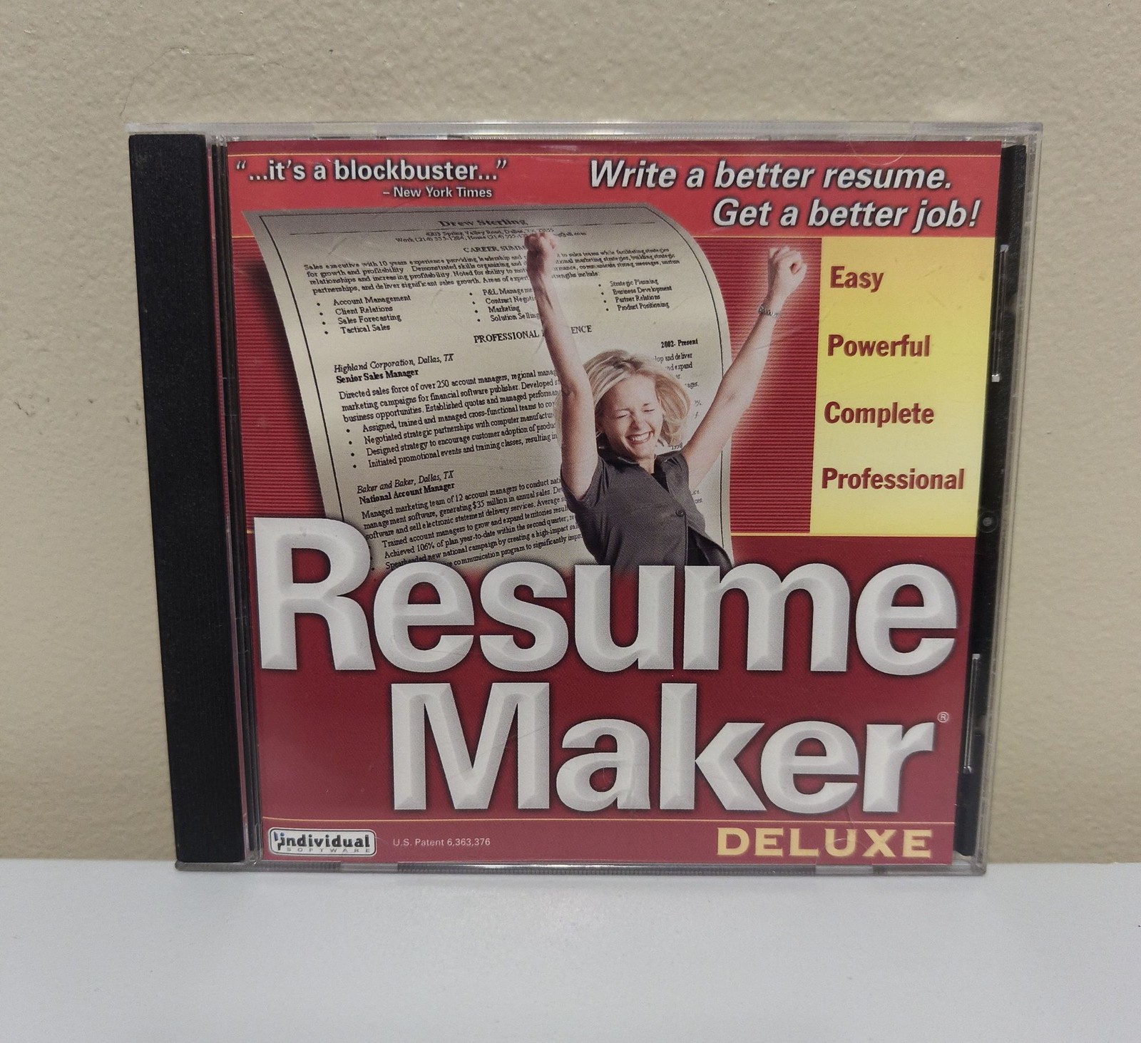 Resume Maker Deluxe PC CD-ROM Individual Software