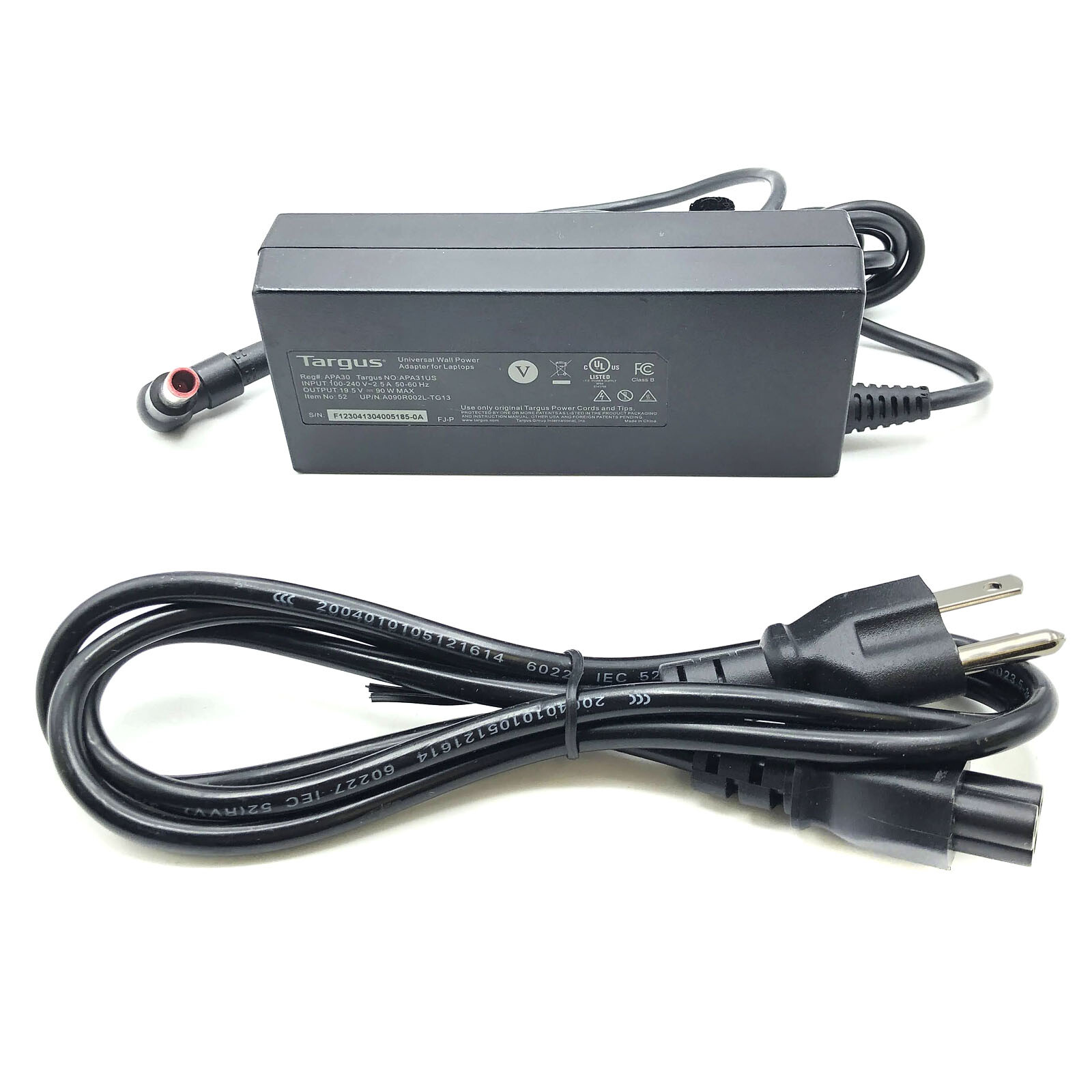 Genuine Targus 90W AC Power Adapter for HH44H LA90PM130 DA90PM130 19.5V 4.62A