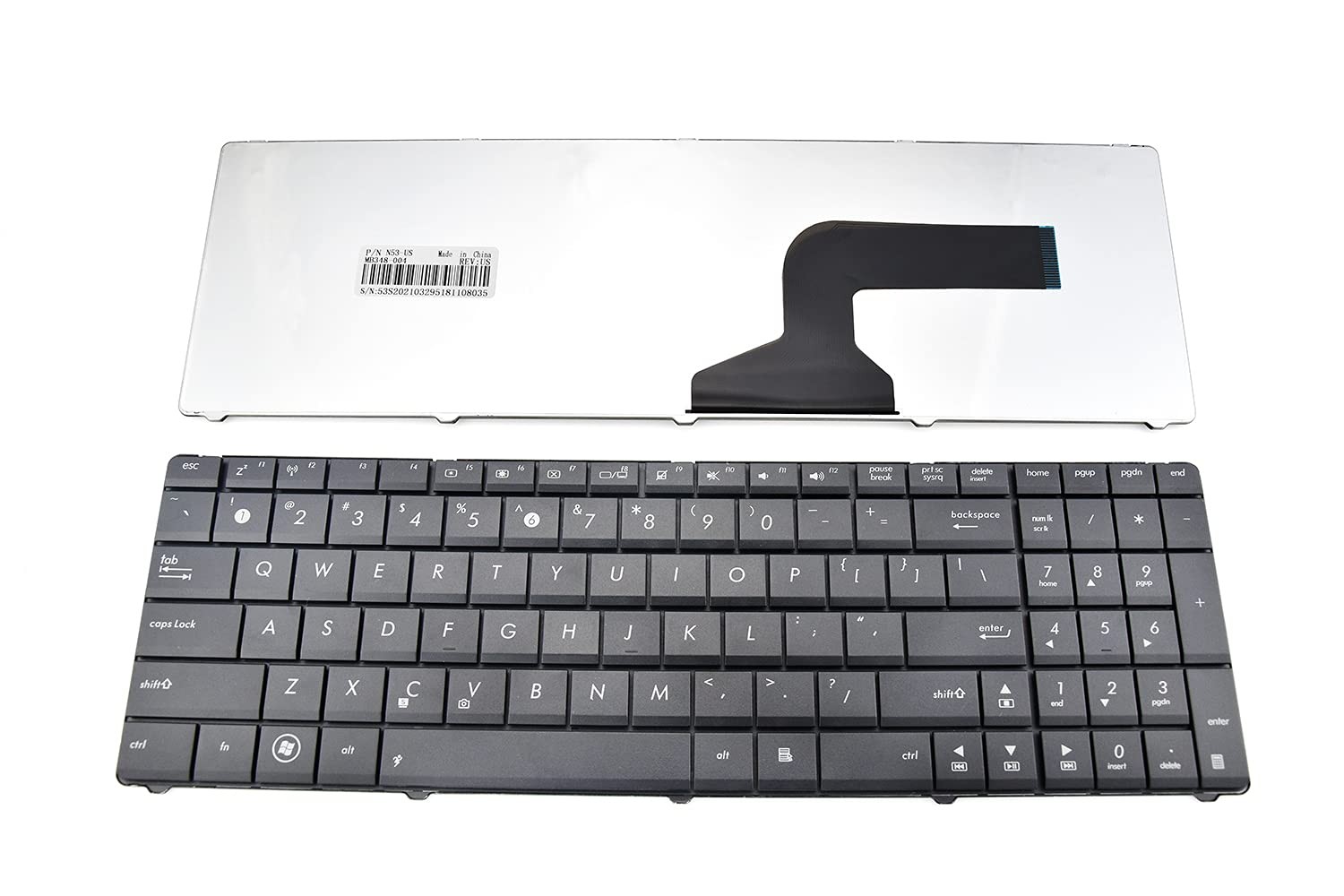 Replacement Keyboard for ASUS n53 k54l x55 x55u x55a x54c x54h x54hy Black