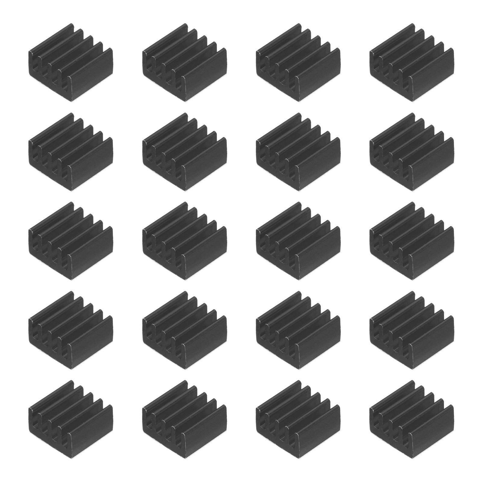 20Pcs 9x9x5mm Heatsink Aluminum Radiator Heat Sink Black