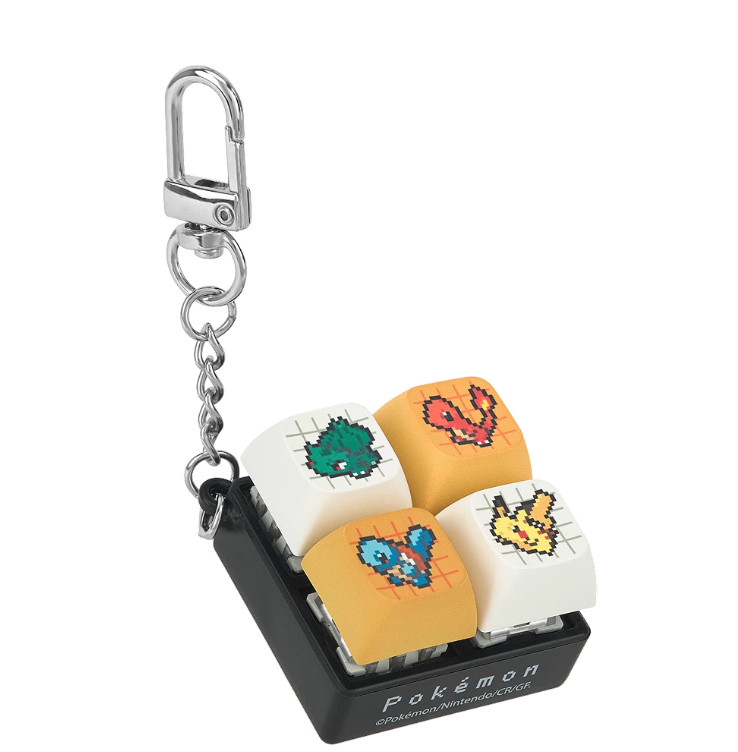 Pokemon x CU Keycap Keychain Retro Pixel Art Korea Exclusive Authentic New