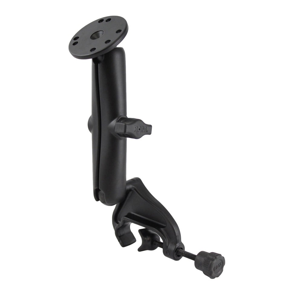 RAM-B-121U-C  RAM Double Ball Yoke Clamp Mount with Round P...
