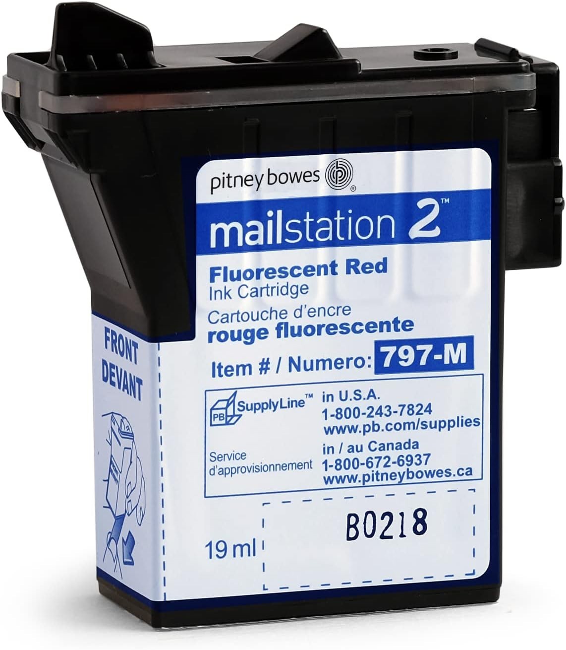 797-M Ink Cartridge for Mailstation2 (K7M0), Red Ink, 19 ml