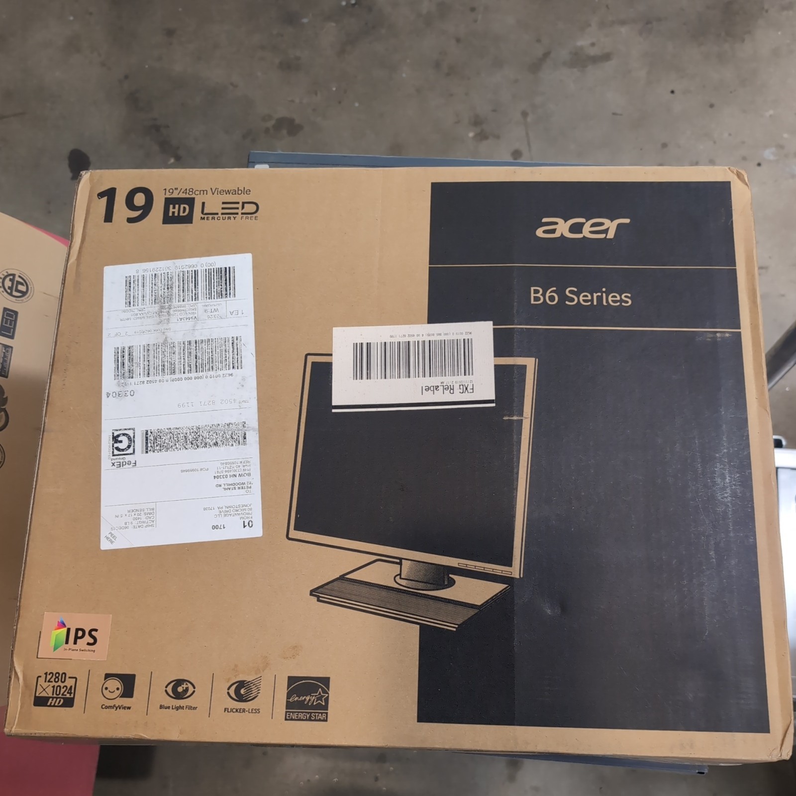 Acer V196L B 19" Class SXGA LED Monitor - 5:4 - Black
