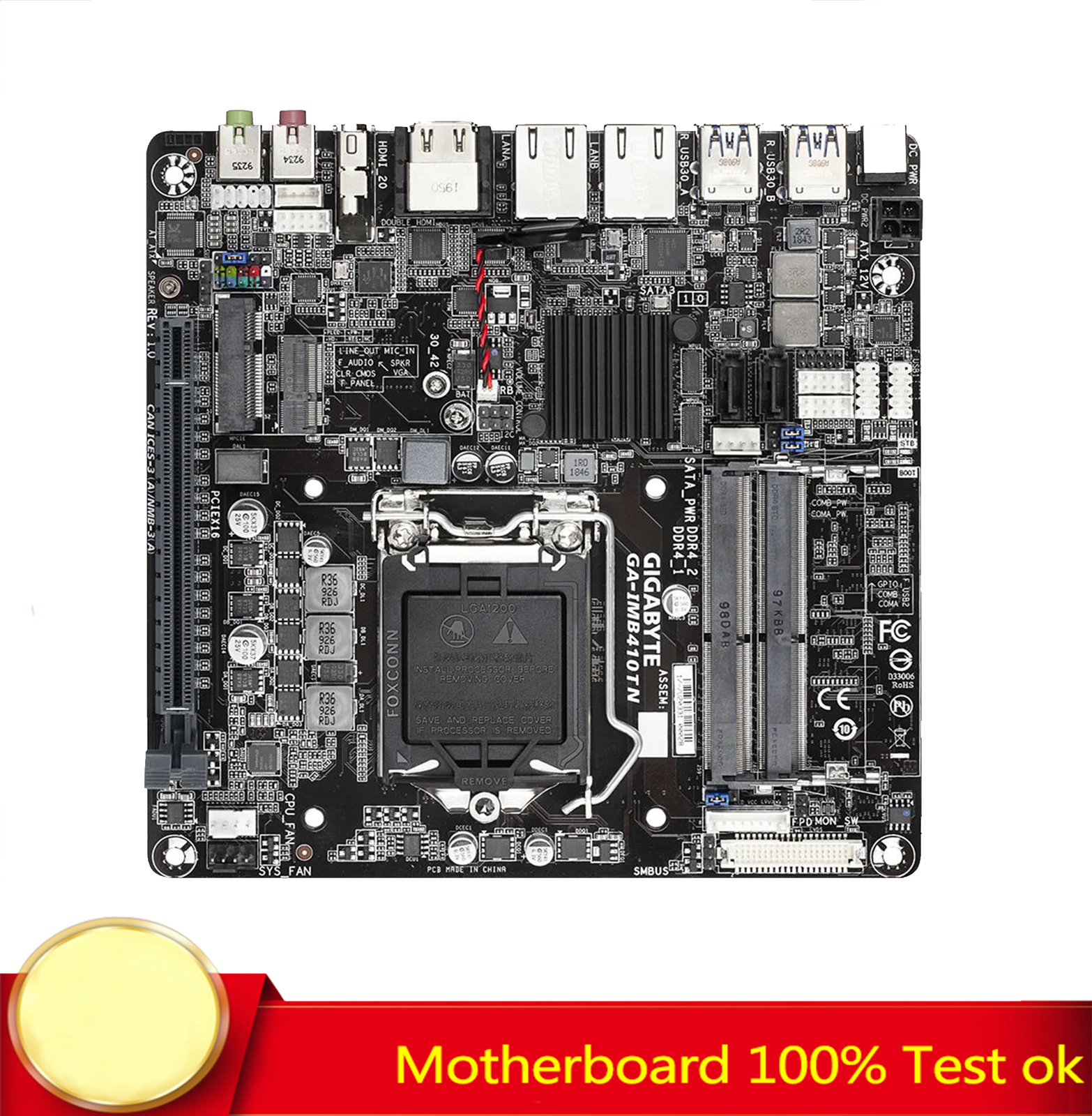 FOR GIGABYTE GA-IMB410TN 32G Control Dual Ethernet Motherboard 100% Test Work
