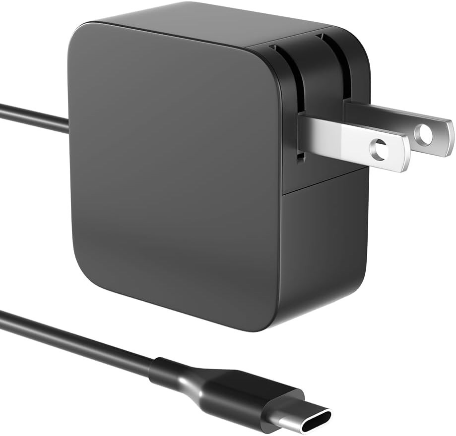 65W USB C Charger Compatible with MacBook Pro, Dell, HP, Lenovo Laptops & Phone