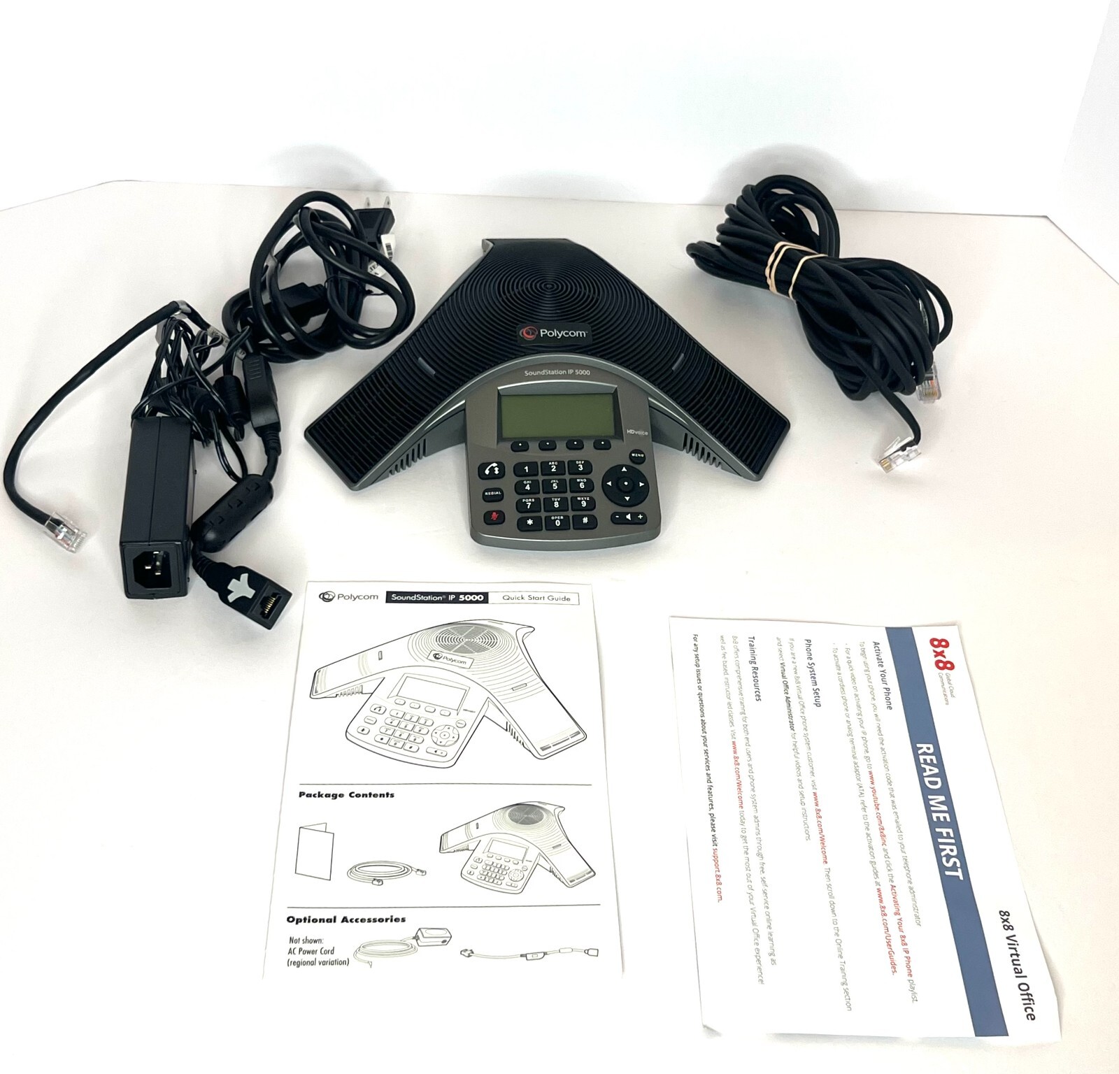 Polycom SoundStation IP 5000 PoE Full Duplex IP Conference Phone NEW *OB*