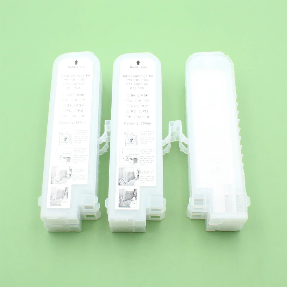 6Colors PFI107 Refillable Ink Cartridge For Canon iPF670 680 685 770 780 printer