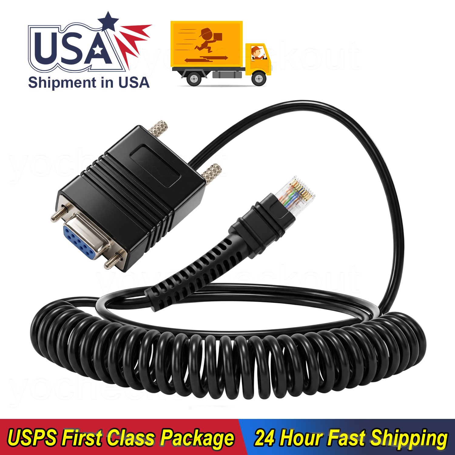 CBA-RF2-C09ZAR Cable 9.84ft/3M for Zebra LI3608 LI3678 DS3600-KD DS3608 DS3678