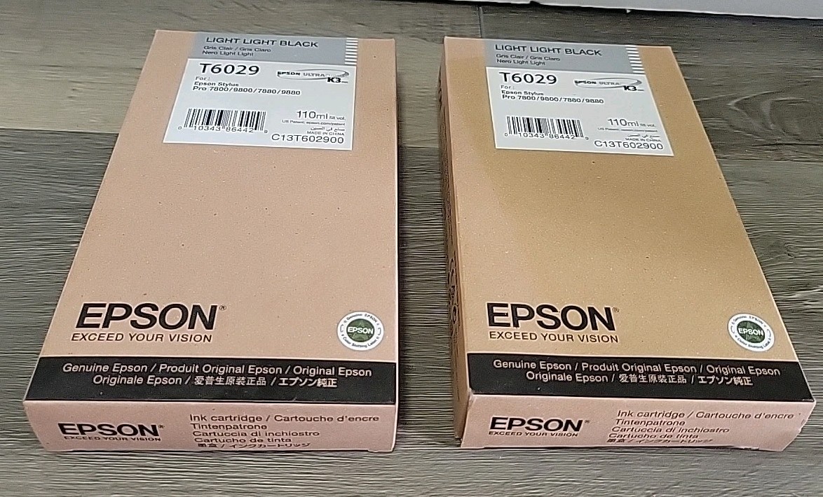 Genuine Epson T6029 Light Light Black Ink Pro 7800 9800 7880 9880