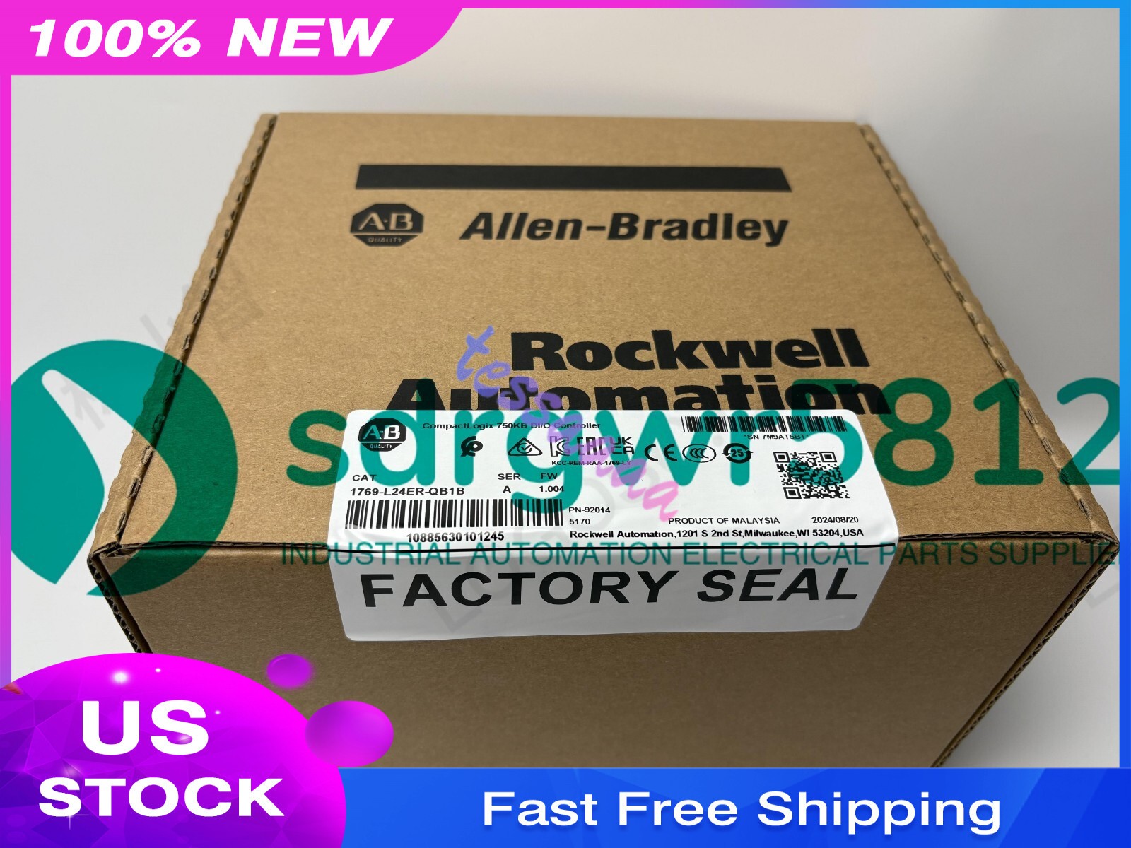 1769-L24ER-QB1B CompactLogix 5370 Ethernet Controller with Box /