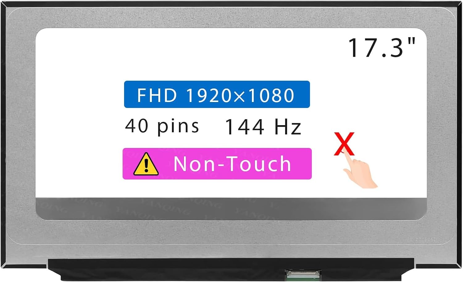 New LCD Screen for MSI Katana MS-17L3 FHD 40Pin Non-Touch Display