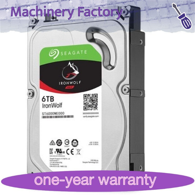 1PCS FOR Seagate IronWolf Pro 6TB ST6000NE000 SATA 7200RPM Internal Hard Disk D
