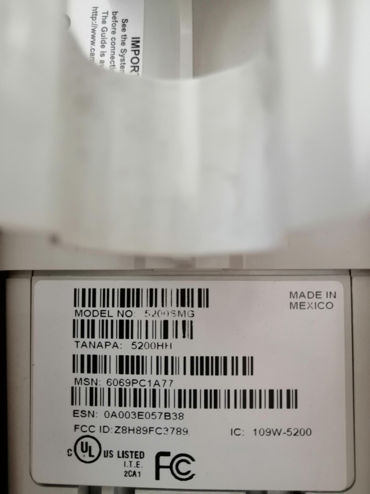 CAMBIUM NETWORKS CANOPY 5200SMG 5.2GHz Subscriber Module