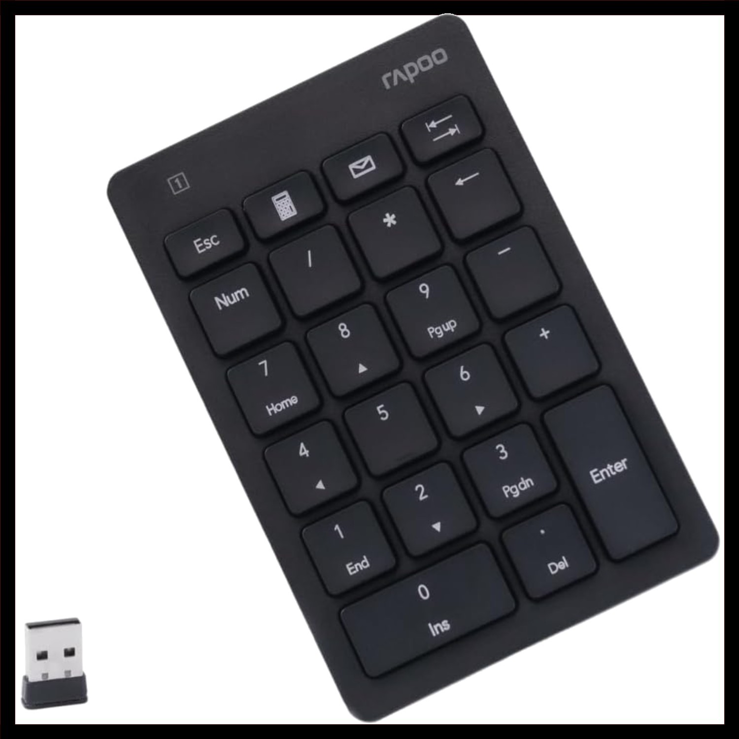 Wireless Numeric Keypad for Windows and Linux - 22-Key Compact and Portable w...