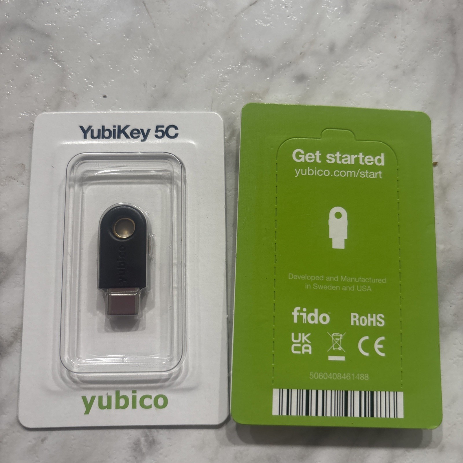 Yubico YubiKey 5C (USB-C) FIDO2 / U2F Security Key | Brand New Sealed